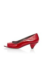 Farrutx Zapatos peep toe 41284 (Rojo)