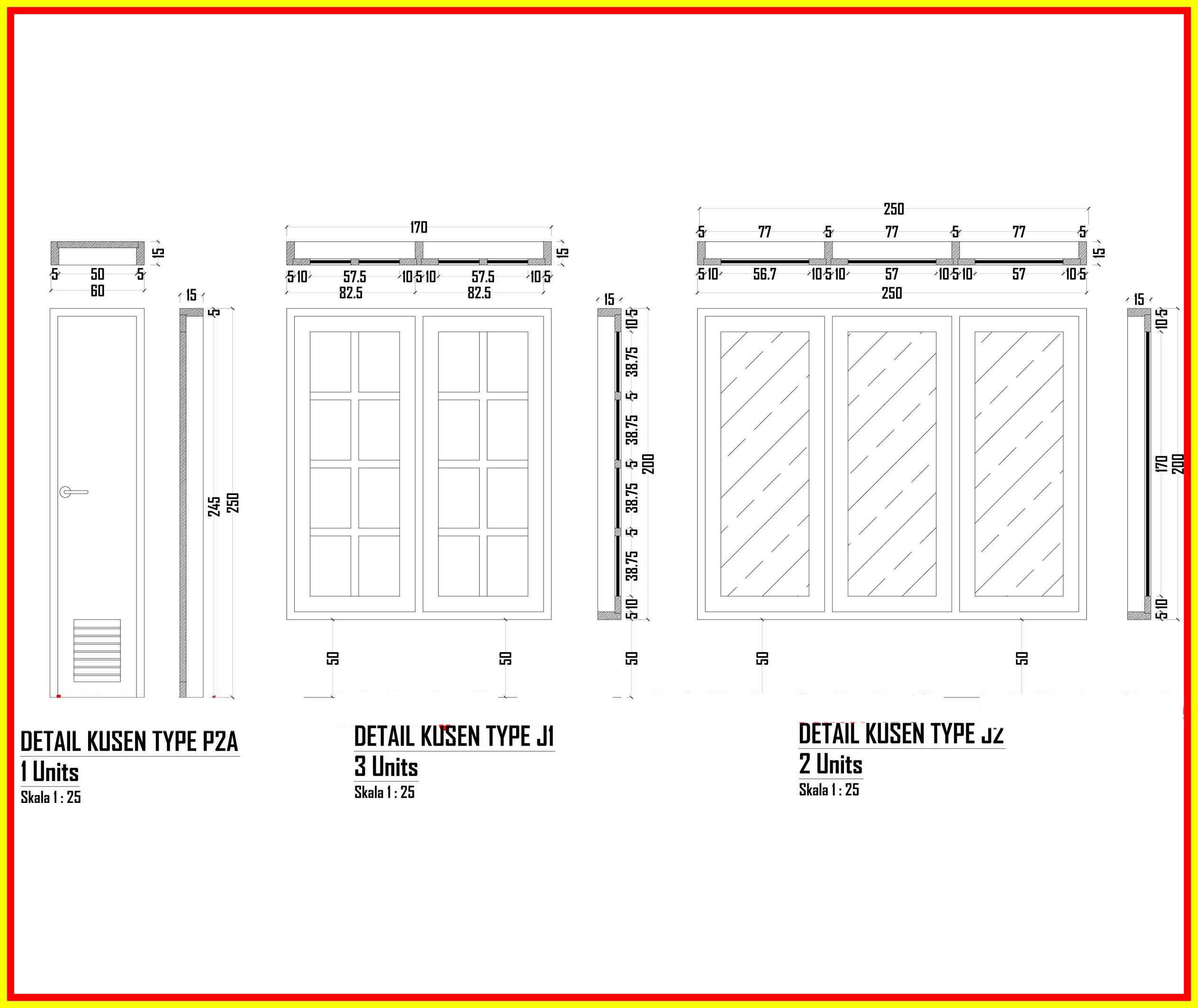  Ukuran  Jendela Aluminium  Detail Profil Ukuran Kusen Aluminium 