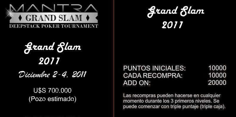 mantra poker gran slam noticia