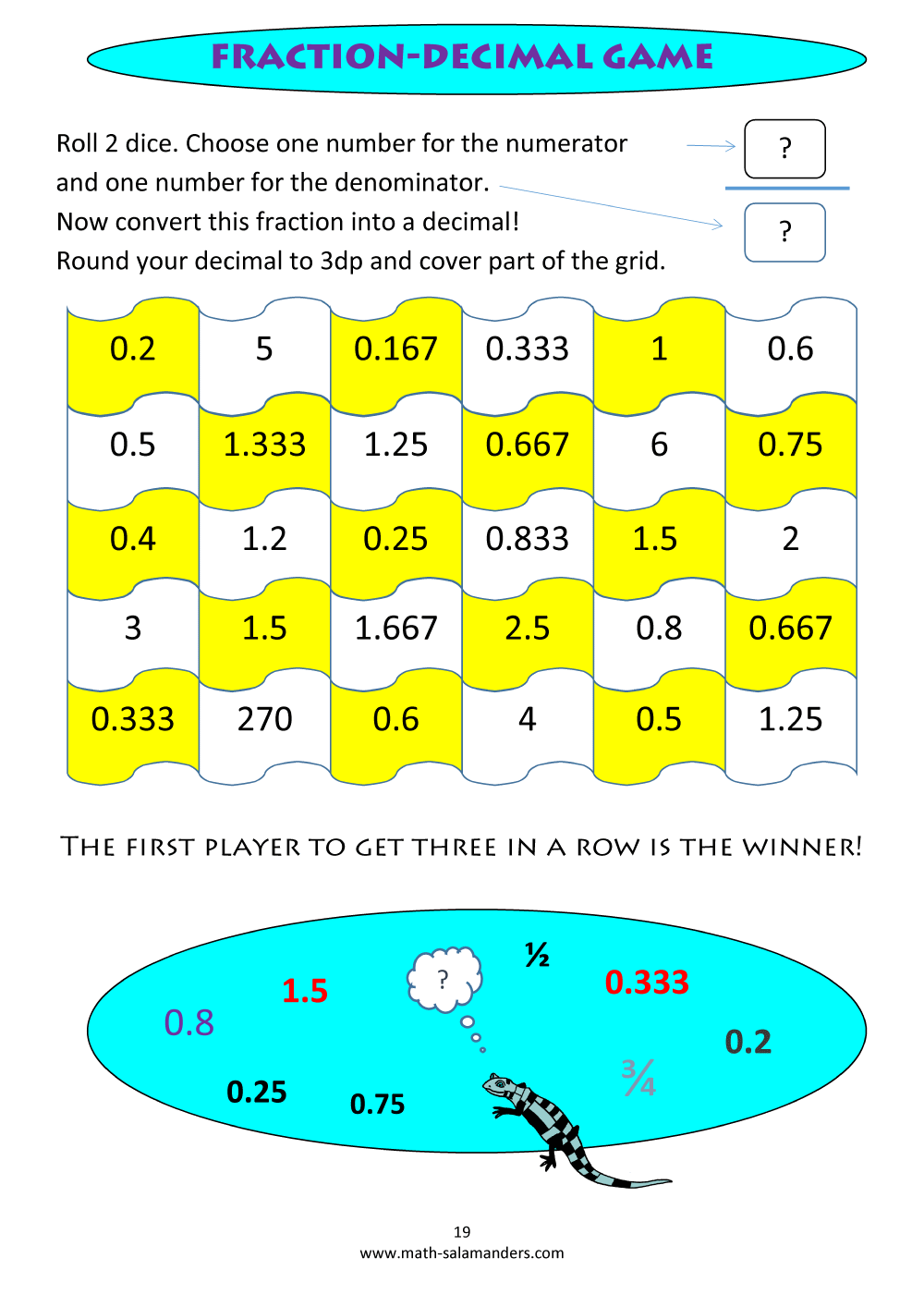 year 6 maths games