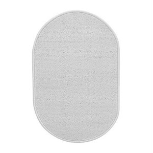IKEA bathmat 26X17" latex backing non slip oval white rug ...