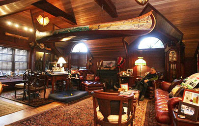 island falls canoe - custom made wood and canvas canoes