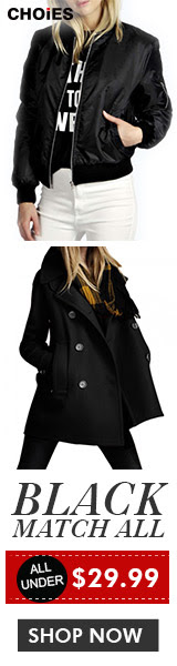 All Black Styles $29.99 and under at CHOiES! Offer ends 12/31/15. Shop now!