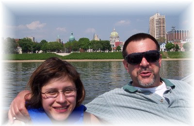 Stephen and Ester on boat ride