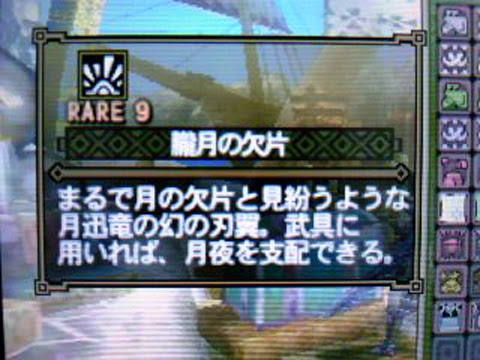 おしやんのモンハン絵日記 Mh3g ナルガクルガ希少種の討伐