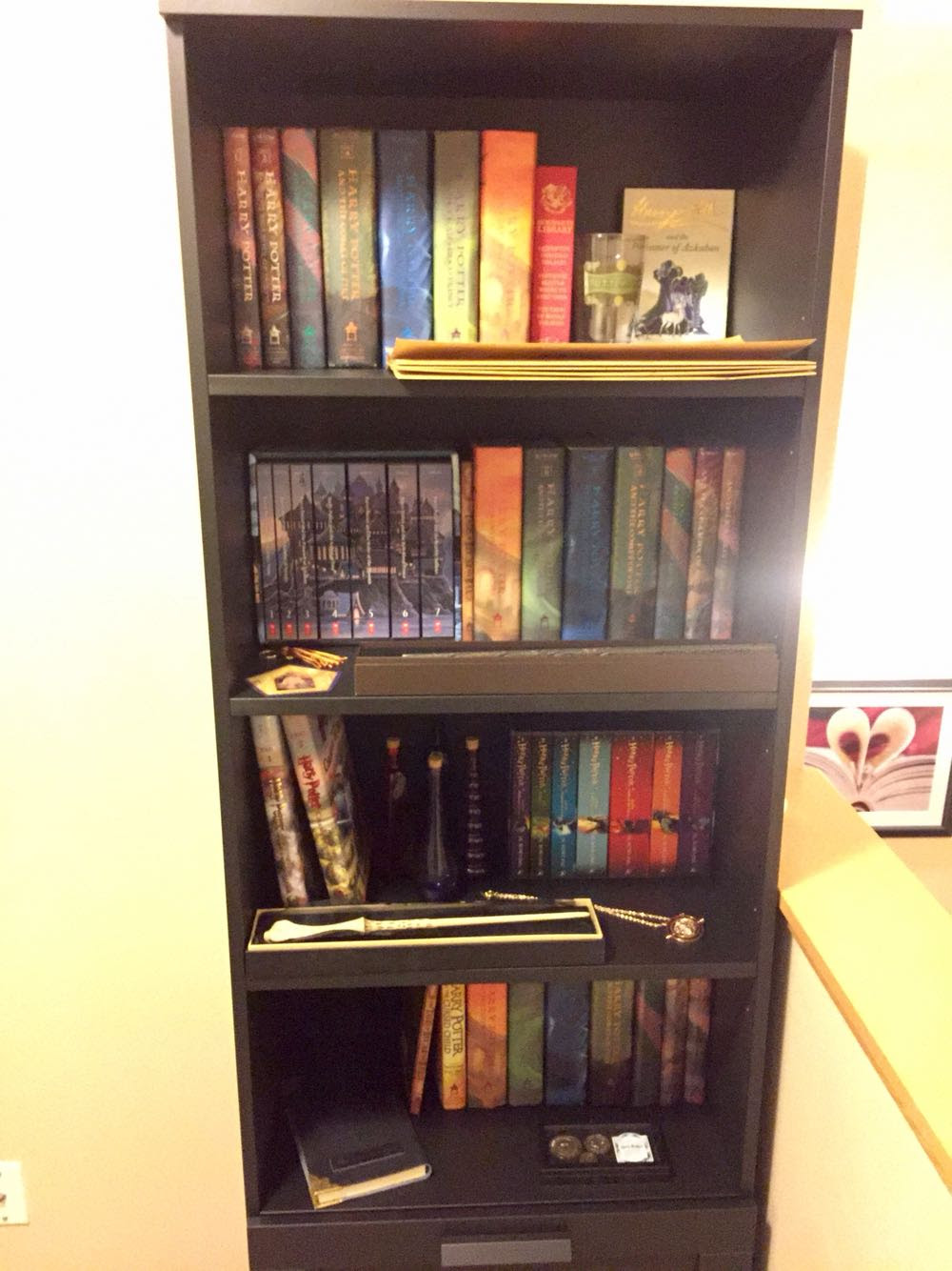 Just Finished Updating Our Harry Potter Bookcase Harrypotter