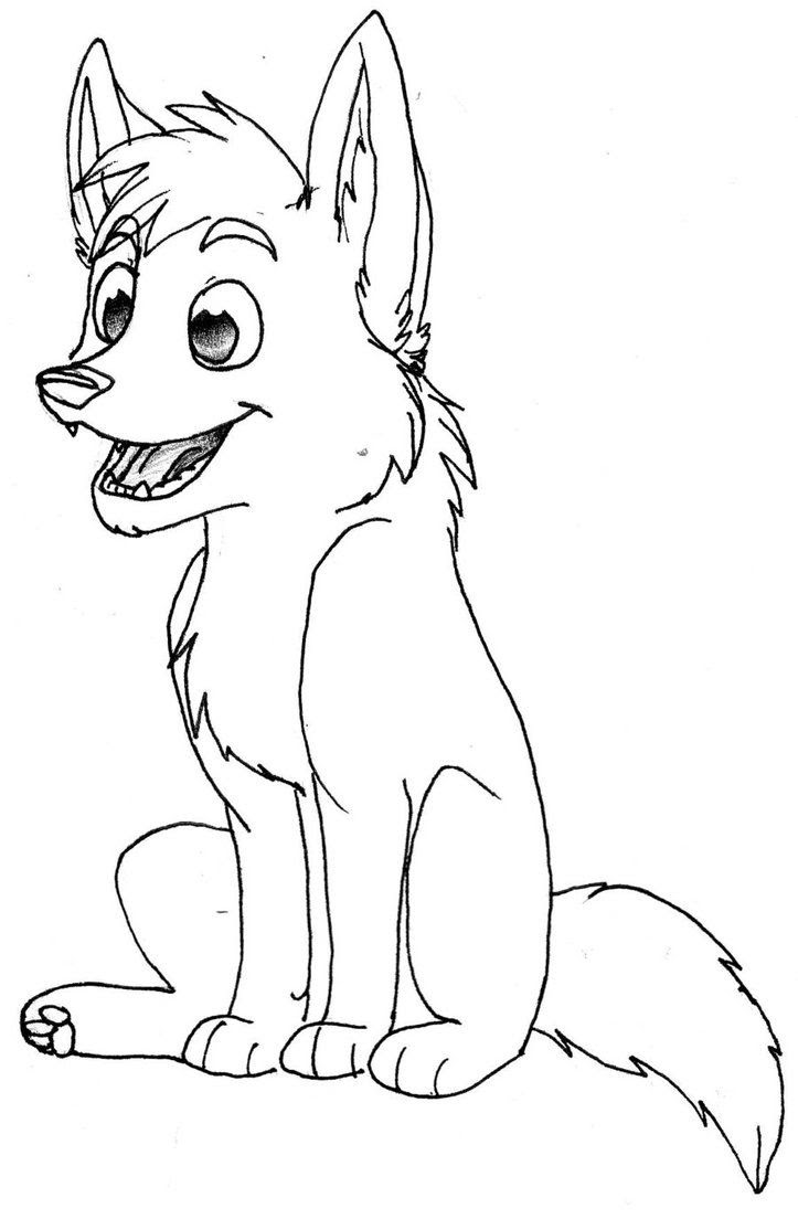 Wolf With Pup Coloring Pages - Coloring Home