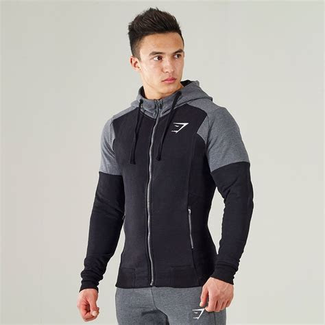 gymshark pioneer zip hoodie black athleticfitness