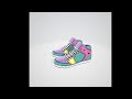 3D Sports Shoes Model Realistic Sneakers 3D model