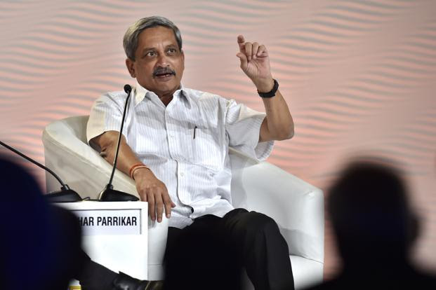 Manohar Parrikar was speaking at the HT Leadership Summit on Friday. Photo: Ajay Aggarwal/HT