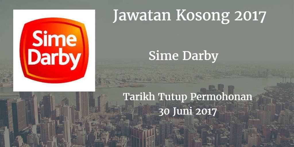 Jawatan Kosong Sime Darby 30 Juni 2017