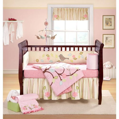 Black Friday Love Bird 4 Piece Crib Bedding Set Deals