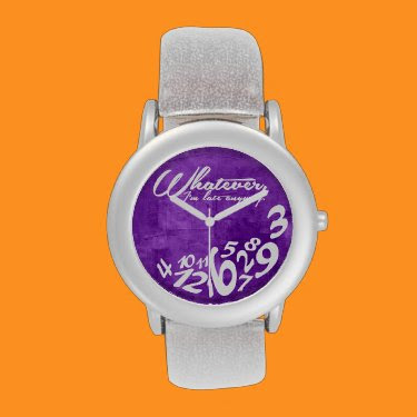Whatever, I'm late anyway - rustic purple Watches