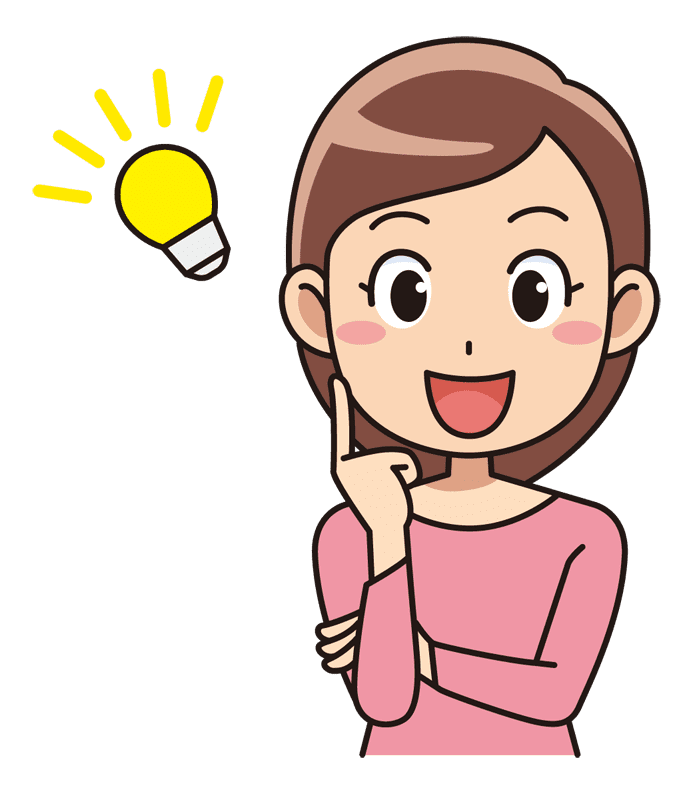 ひらめいた女性 無料イラスト素材 イラスト素材図鑑