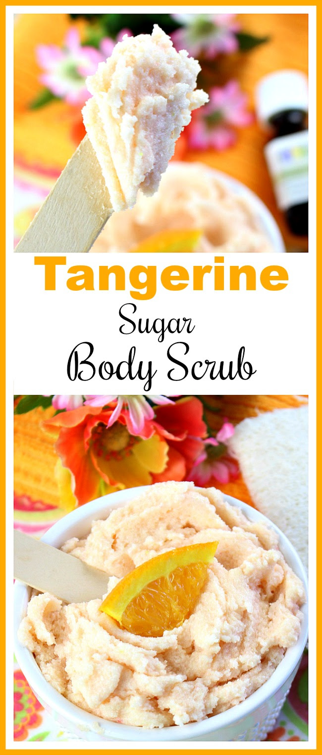 Tangerine Sugar Body Scrub- Easy DIY Beauty Product