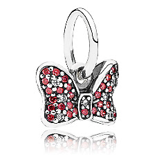 Minnie Mouse Sparkling Bow Charm by PANDORA