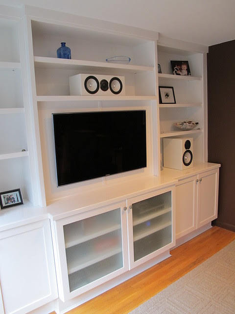 Wall Unit with flat screen TV. Designed and built by New Y ...