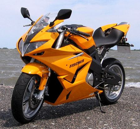 2009 Fischer MRX Sportbike yellow color