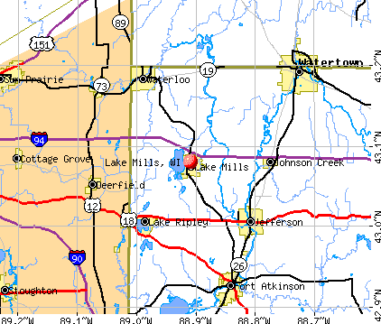 Lake Mills Wisconsin Map Lake Mills, Wisconsin (WI 53551) profile: population, maps, real 