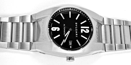 Originalfoto BULGARI ERGON HERRENUHR STAHL AUTOM. TOPUHR UNGETRAGEN!