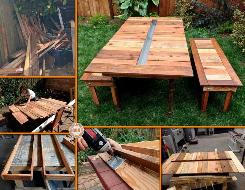 DIY Reclaimed Wood Picnic Table