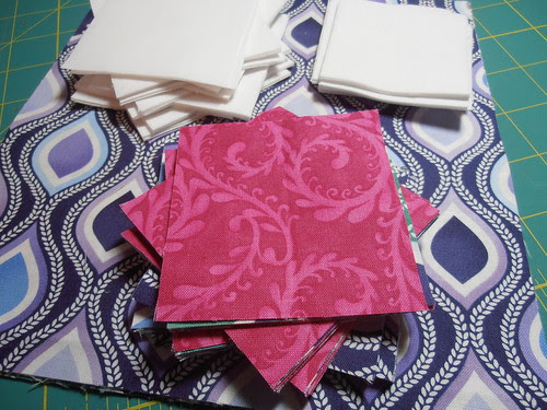 Fabrics cut for Sparkle QAL