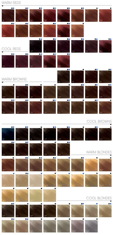  hair color swatches hair color chart brown hair color chart