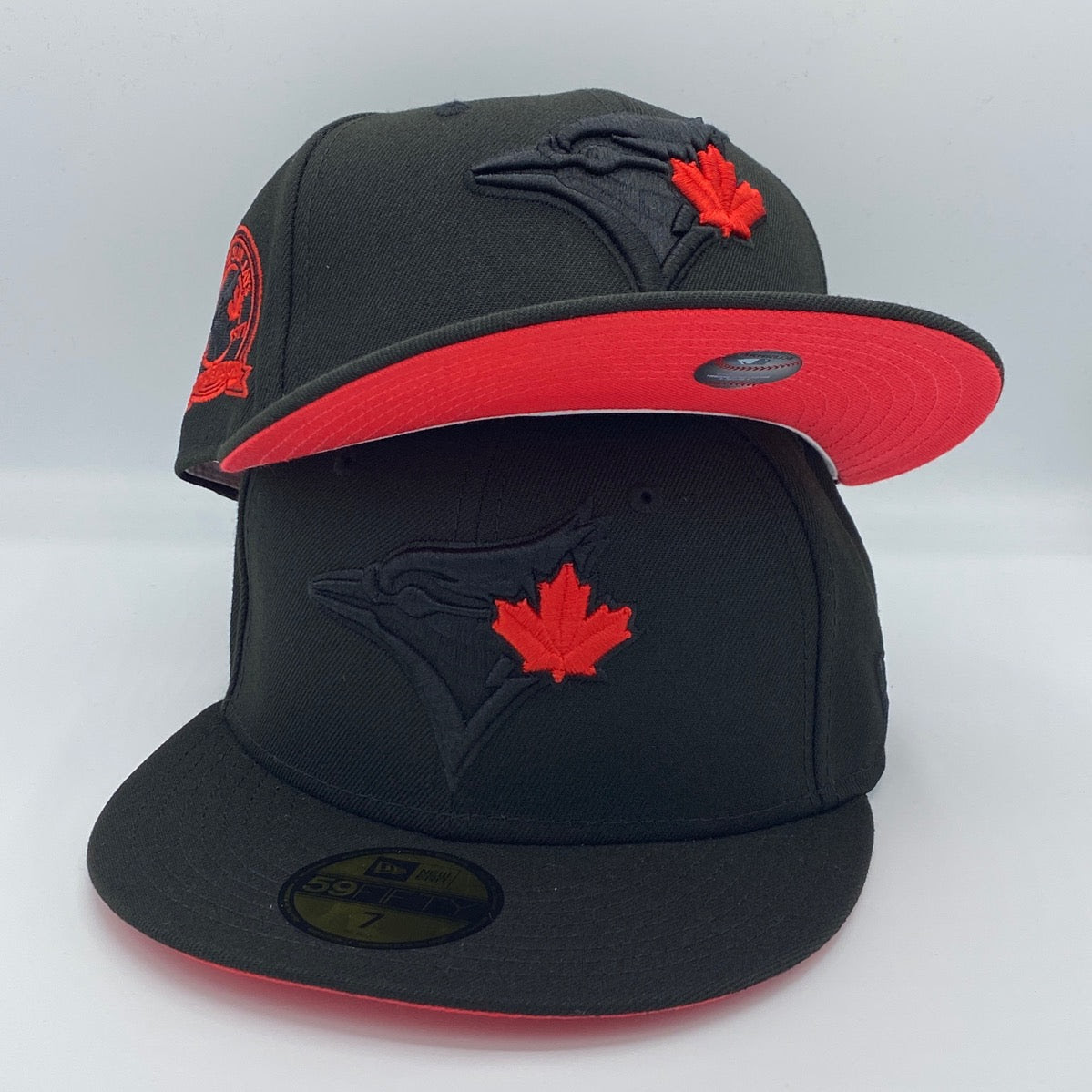 Toronto Blue Jays 40th Season 59fifty New Era Black Fitted Hat Lava Re Usa Cap King