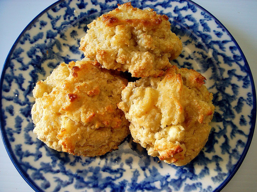 banana scones with orange glaze
