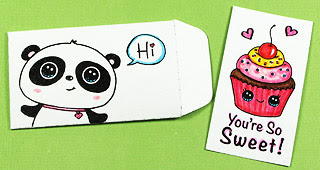 diy mini envelopes draw so cute