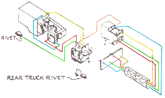 Wireing diagram for American  billboard Steam Locomotive