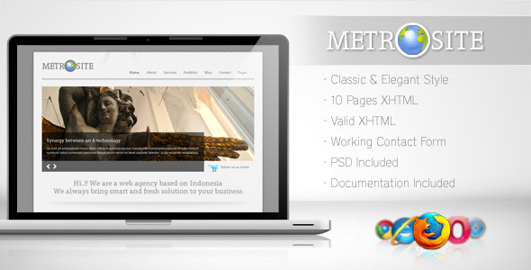 Download Metrosite - Classic Business Template HTML Template