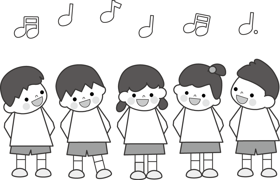 合唱 歌う 無料イラスト