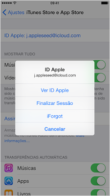 Como mudar o pais da app store