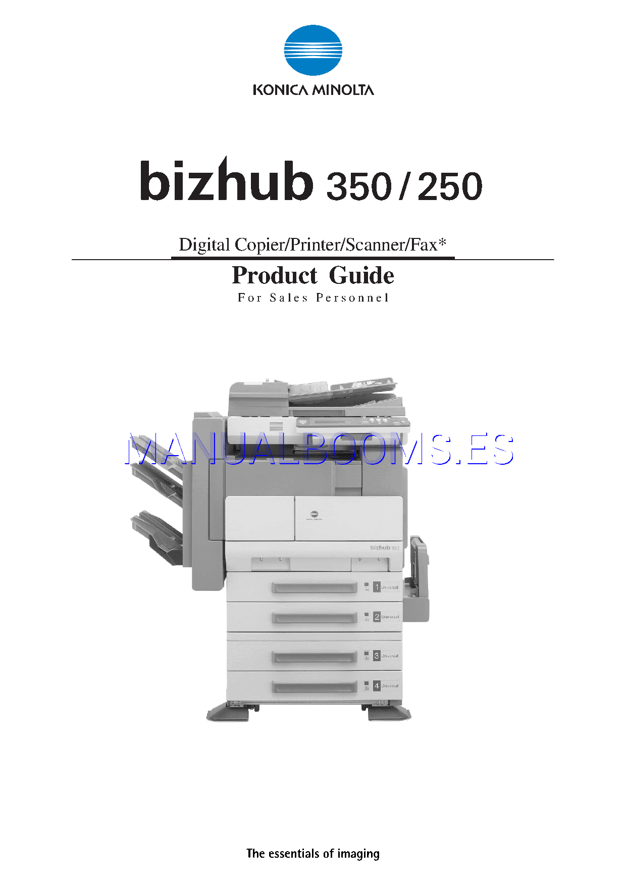 Leer Online Manual De Usuario De Konica Minolta Bizhub 350 Todo En Uno Impresora