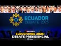 DEBATE PRESIDENCIAL ECUADOR 2025