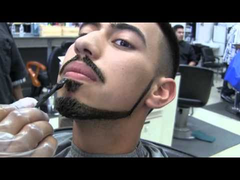 Bigen Hair color application on haircut and Beard Step by 