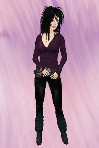 This started with Sirena's Rockstar hairstyle in jet, plus the Chai skin in