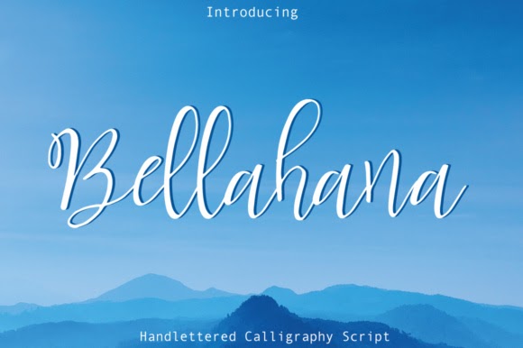 Download SVG File Optima Nova Free Font BellahanaScript cut files for your personal DIY projects