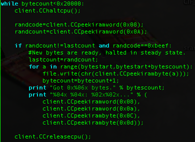 Chipcon Byte Dumper