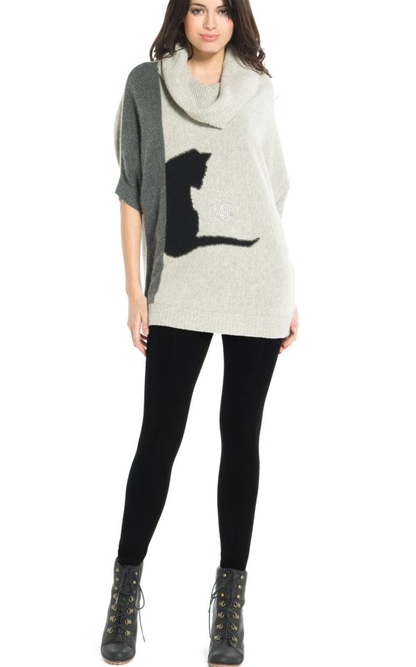 Pull Femme Motif Chat