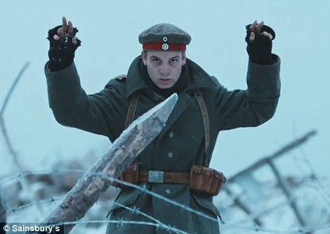 The German leaves his trench