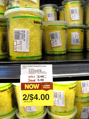Yay! Pineapple's on sale!