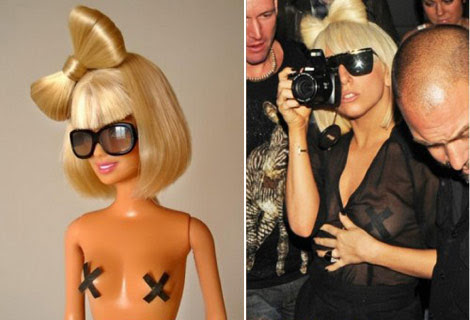 Lady Gaga Barbie bow hair