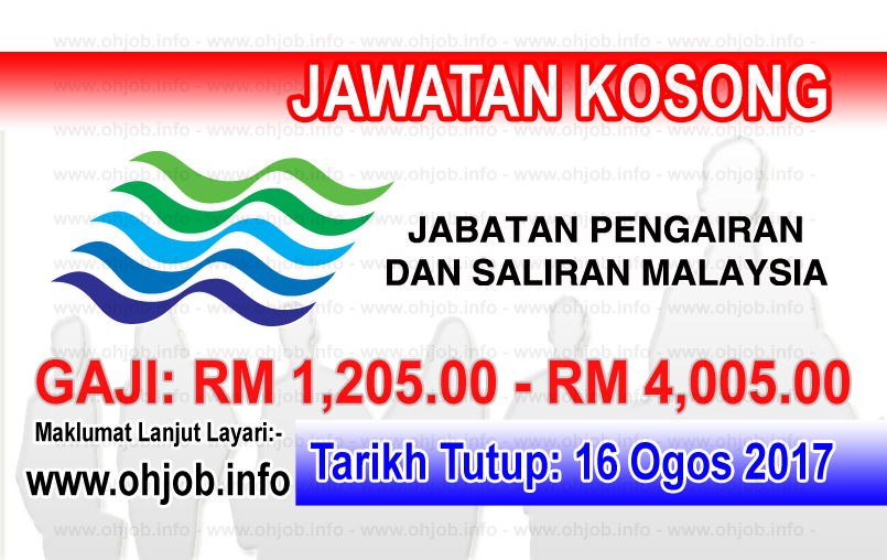 Jawatan Kerja Kosong Jabatan Pengairan dan Saliran - JPS logo www.ohjob.info ogos 2017
