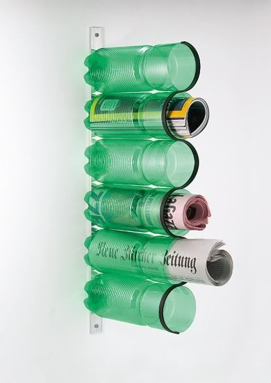 PET Bottles into a Magazine Rack