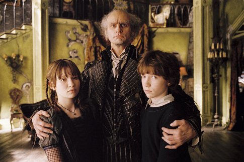 Violet, Count Olaf, and Klaus
