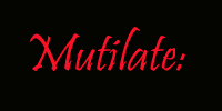 Mutilate Pictures, Images and Photos