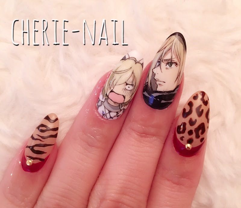 ユーリ On Ice痛ネイル ネイルサロン Cherie シェリ 一宮市で痛ネイル キャラネイル