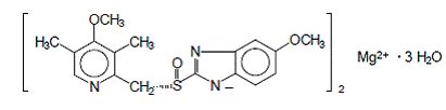 NEXIUM (esomeprazole magnesium) Structural Formula Illustration